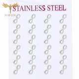 Infinite Earrings Set Stainless Steel 12 Pairs Lot Jewelry for Women Men