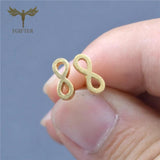 Infinite Earrings Set Stainless Steel 12 Pairs Lot Jewelry for Women Men