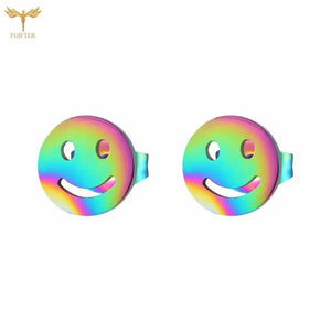 Lovely Smile Earrings Stainless Steel Set of 12 Pairs
