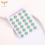 Lovely Smile Earrings Stainless Steel Set of 12 Pairs