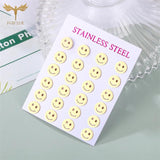 Lovely Smile Earrings Stainless Steel Set of 12 Pairs
