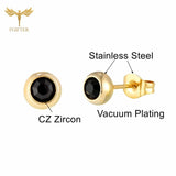 Crystal Earrings Stainless Steel Piercing Set 12 Pairs Women Accessories