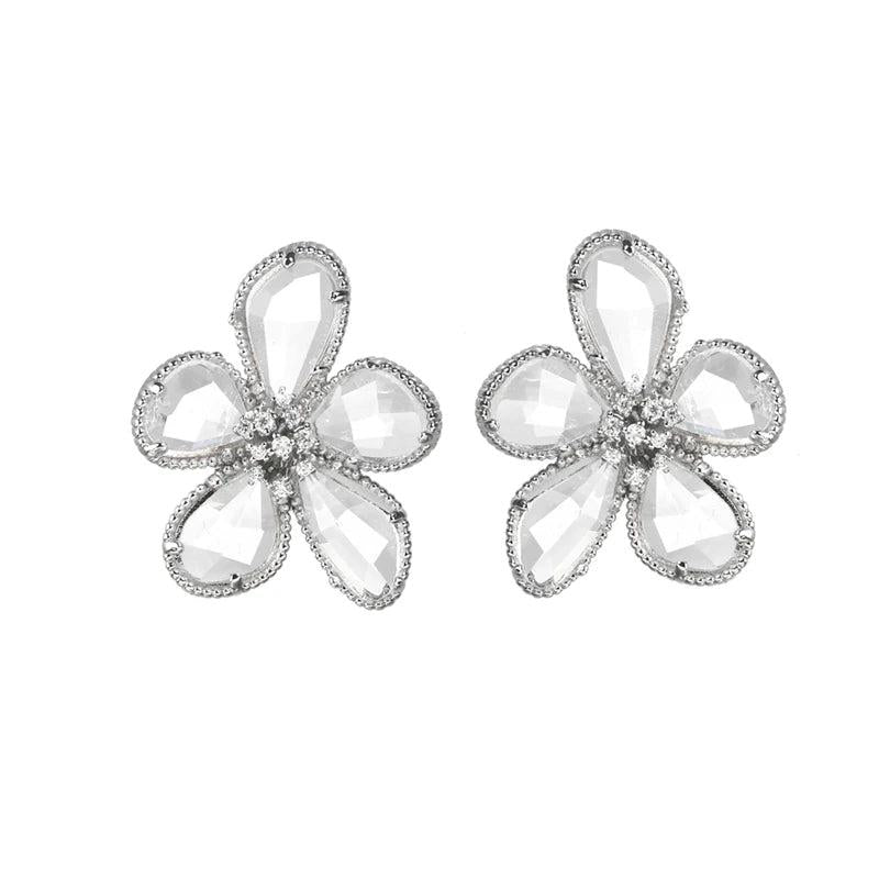 Star CZ Irregular Shape Earring for Women