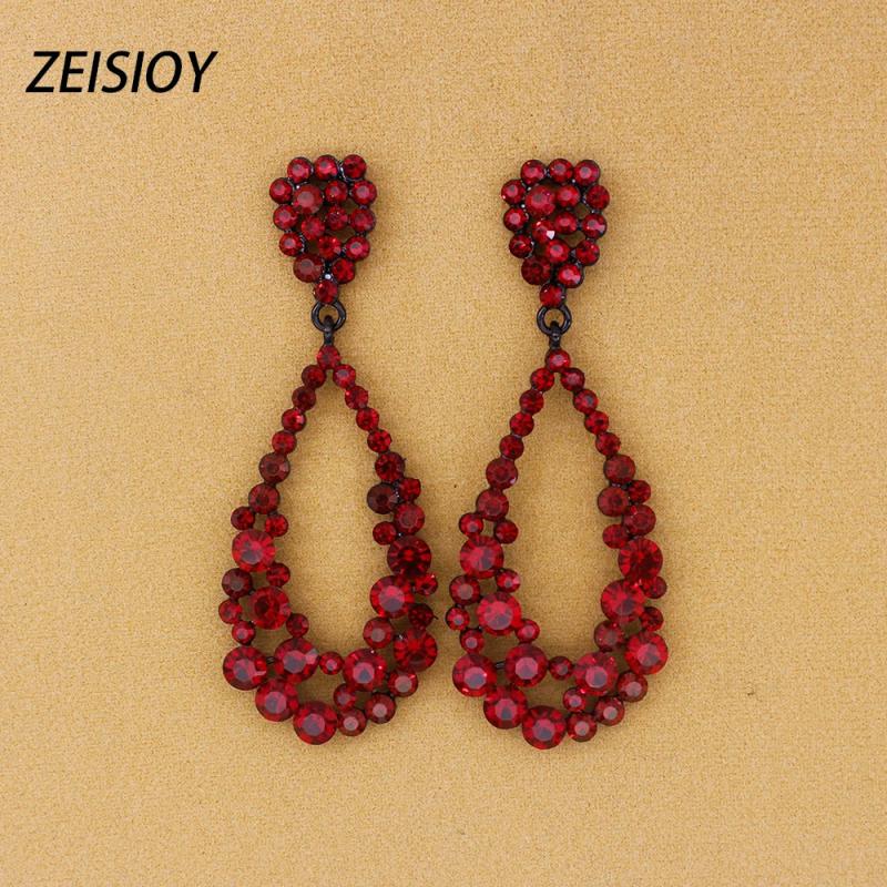 Large Geometric Metal Pendant Earrings ET-131
