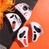 Ghost Hair Clip Red Horns Skull Claw Y2K Gothic Hair Jewelry