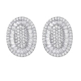 Classic Round Cubic Zircon Earrings for Women