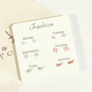 Ceramic Earrings Set for Women Everyday Wear Jewelry #T2