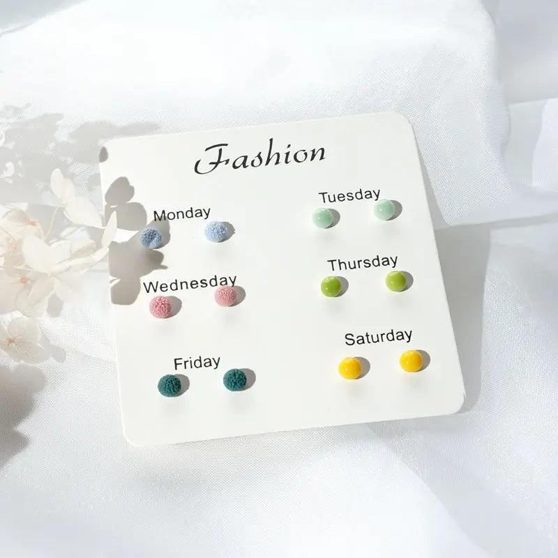 Ceramic Earrings Set for Women