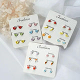 Ceramic Earrings Set for Women