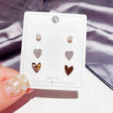 6-Piece Mini Zircon Studs Earrings Set for Women