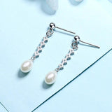 925 Silver Diamond Tassels & Sweet Earrings Set