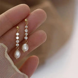 925 Silver Diamond Tassels & Sweet Earrings Set
