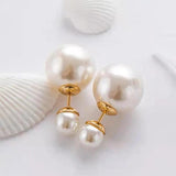 French Pearl Earrings for Women, Versatile and High-End