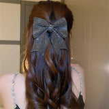 Bowknot Crystal Hairpins Rhinestones Hair Accessories Wedding Jewelry