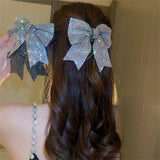 Bowknot Crystal Hairpins Rhinestones Hair Accessories Wedding Jewelry