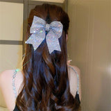 Bowknot Crystal Hairpins Rhinestones Hair Accessories Wedding Jewelry