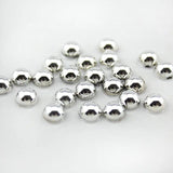 Silver Half Round FlatBack Beads ABS for Nail Art DIY Phone Dress