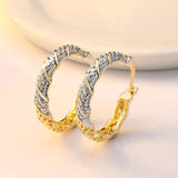 925 Silver Earrings With AAAAA Zircon