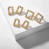 Geometric Stud Earrings Set for Women Retro Jewelry
