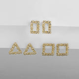 Geometric Stud Earrings Set for Women Retro Jewelry