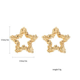 Geometric Stud Earrings Set for Women Retro Jewelry