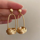 Metal Pendant Earrings European American Style Stud Earrings