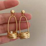 Metal Pendant Earrings European American Style Stud Earrings
