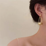 Metal Pendant Earrings European American Style Stud Earrings
