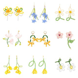 Hand Woven Glass Beads Tassel Earrings for Women