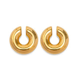Uworld 316L Stainless Steel PVD Hoop Earrings Women Ear Clips