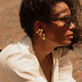 Uworld 316L Stainless Steel PVD Hoop Earrings Women Ear Clips