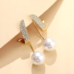 Drop Earrings For Women Trendy Pearl Geometric Tassel Jewelry