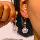 Drop Earrings For Women Trendy Pearl Geometric Tassel Jewelry