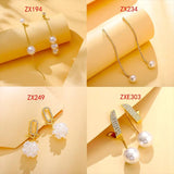 Drop Earrings For Women Trendy Pearl Geometric Tassel Jewelry