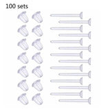 Clear Hypoallergenic Plastic Earrings with Resin Backs