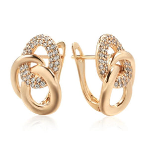 Multi-Hoop English Earrings 585 Rose Jewelry