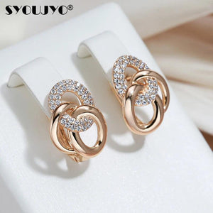 Multi-Hoop English Earrings 585 Rose Jewelry