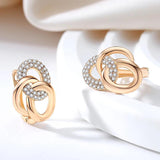 Multi-Hoop English Earrings 585 Rose Jewelry