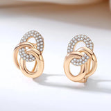 Multi-Hoop English Earrings 585 Rose Jewelry