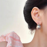 Bilandi Silver Ball Pearl Earrings Women Party Gift