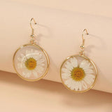 Western Daisy Resin Earrings Women Gift Jewelry