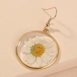 Western Daisy Resin Earrings Women Gift Jewelry