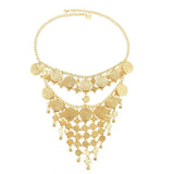 Golden Arab Charms Tassel Punk Ethnic Face Chains Indian Statement