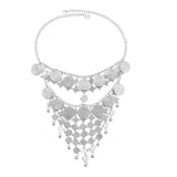 Golden Arab Charms Tassel Punk Ethnic Face Chains Indian Statement