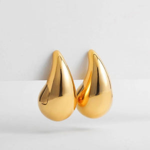 925 Silver Teardrop Stud Earrings Modern Lightweight Accessories
