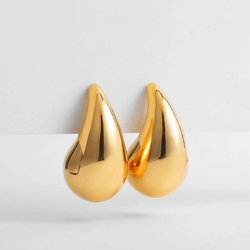 925 Silver Teardrop Stud Earrings Modern Lightweight Accessories