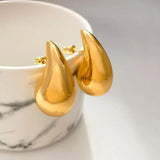 925 Silver Teardrop Stud Earrings Modern Lightweight Accessories