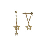 925 Real Money 14K Tassel Earrings Women Sterling Silver Wedding Jewelry