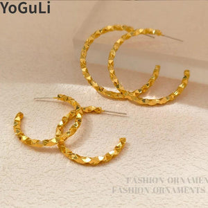 925 Silver European Hoop Earrings For Women Party