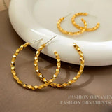 925 Silver European Hoop Earrings For Women Party